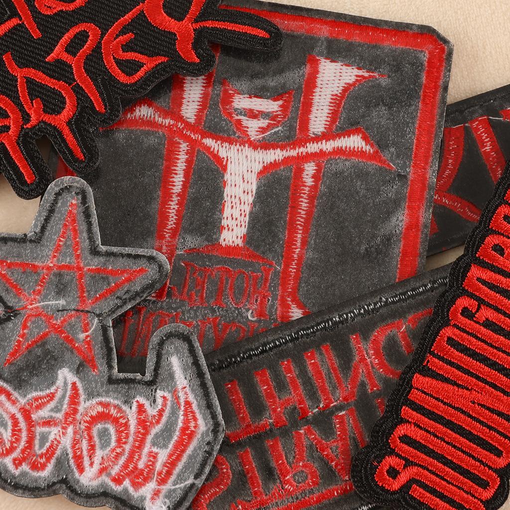 Вышитая этикетка Тканевая этикетка Наклейка-нашивка Английская буква Эмблема Source Наклейка-вышивка своими руками Наклейка-наклейка из ткани