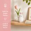 Kawaii Succulent Planter 3D Printed Small Flower Pot Creative Plastic Rabbit Vase  Bedroom