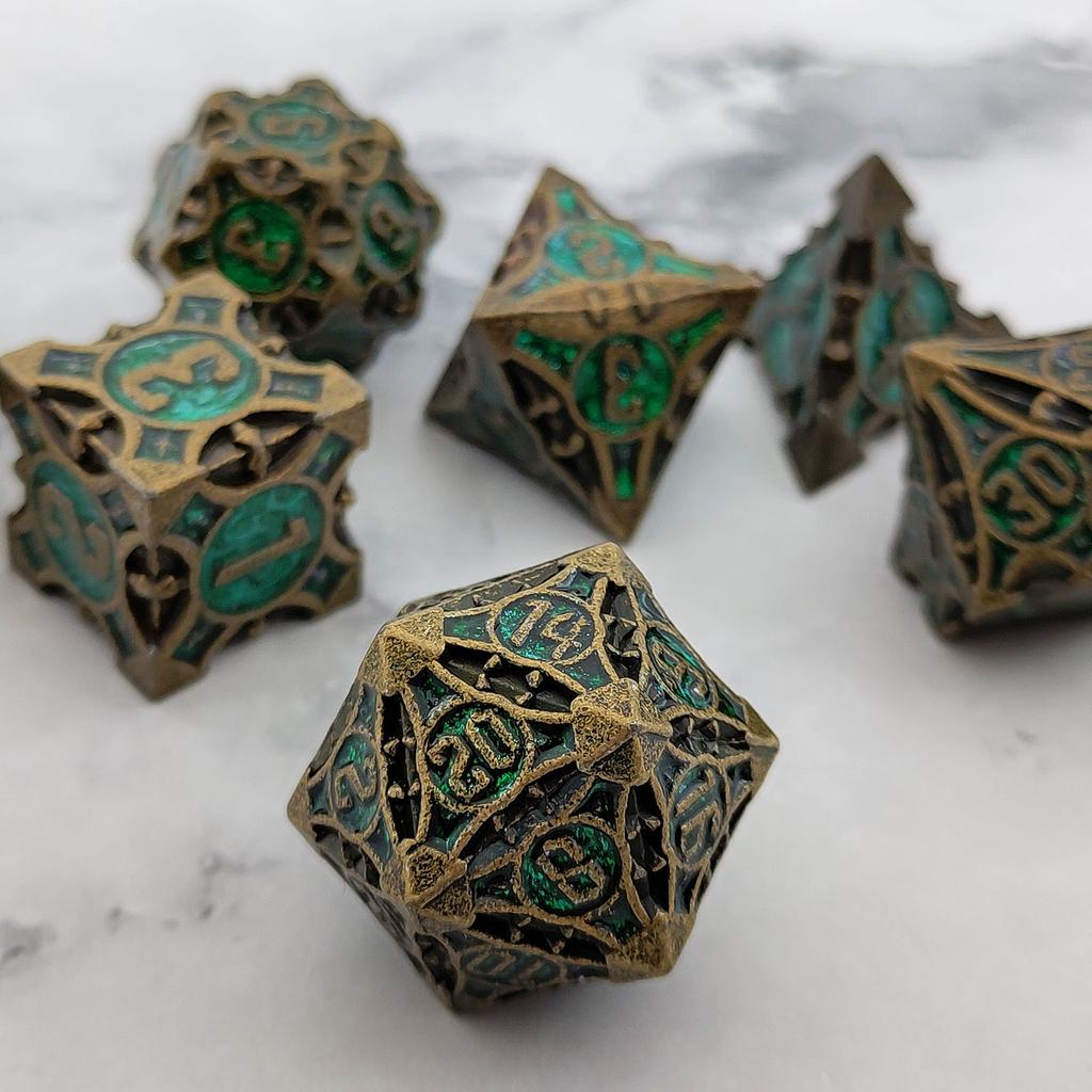 Metal coc running dice dnd dragons and dungeons multi-faceted rpg dice cthulhu d20 настольная игра