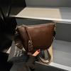 Wide Shoulder Strap Retro Bucket Small Bag Women's New Fashion Underarm Versatile Commuter Single Shoulder Messenger Bag