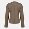 DESCENTE Women'S Slim Fit Long Sleeve T-Shirt Deep Brown Sr322Ptl81