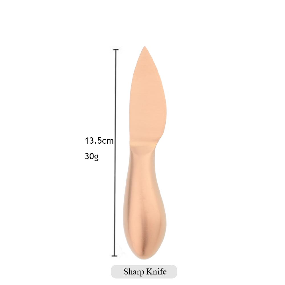 1Pcs Rose Kitchen Tools Stainless Steel Flatware Cheese Slicer Kitchen Cheese Cutlery Butter Knife Mini Cake Bread Knives Set