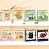 Yousheng 2026 Mini Desk Calendar Kawaii Dolphin Bear Cat Images Office Decor with Spiral Binding Student Table Calendar