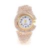 Elegant Quartz Zircon Wrist Watch Clock Open Bangle Watches Light Luxury Crystal Watches  Gifts
