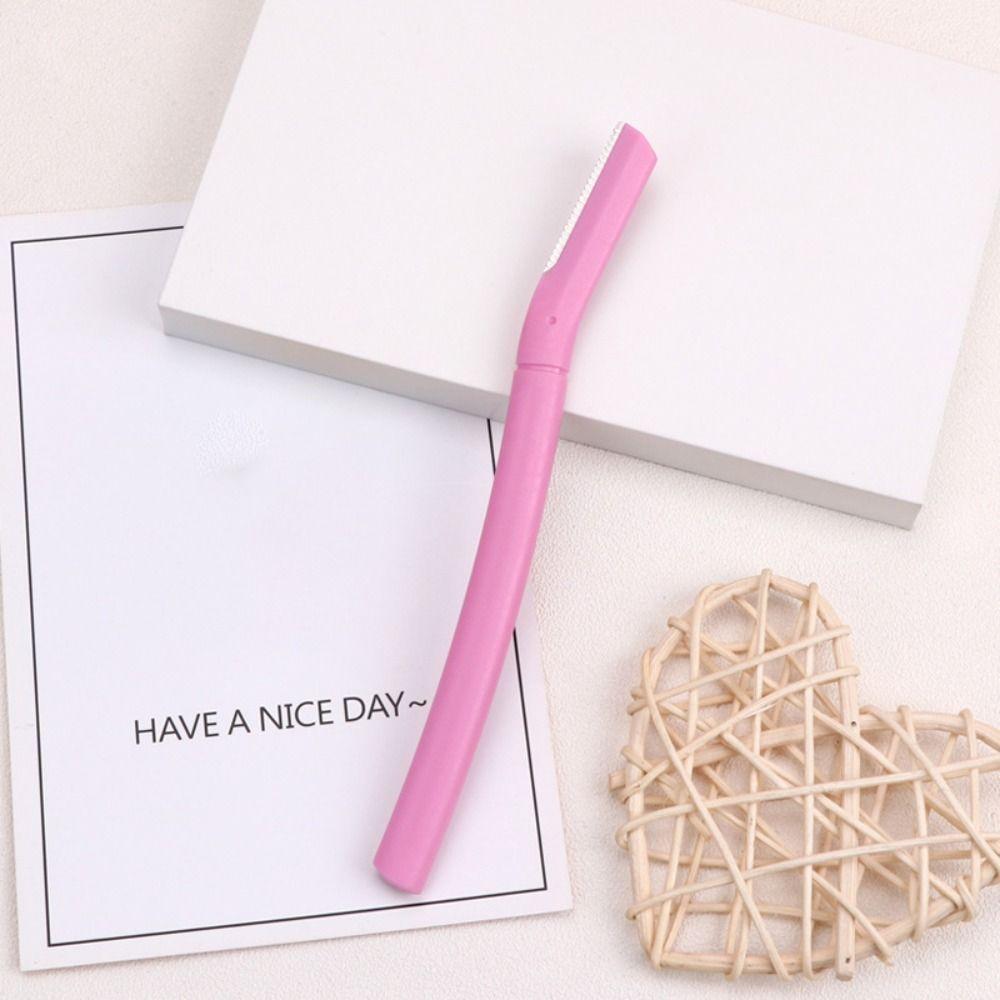 Нескользящая бритва для бровей макро с прямой ручкой инструменты для макияжа портативный триммер для бровей девушка