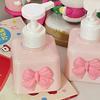 200ml Bow Soap Dispenser Refillable Shower Bottle Plastic Press Pump Lotion Bottle for Liquid Hand Sanitizer Shampoo Bathroom