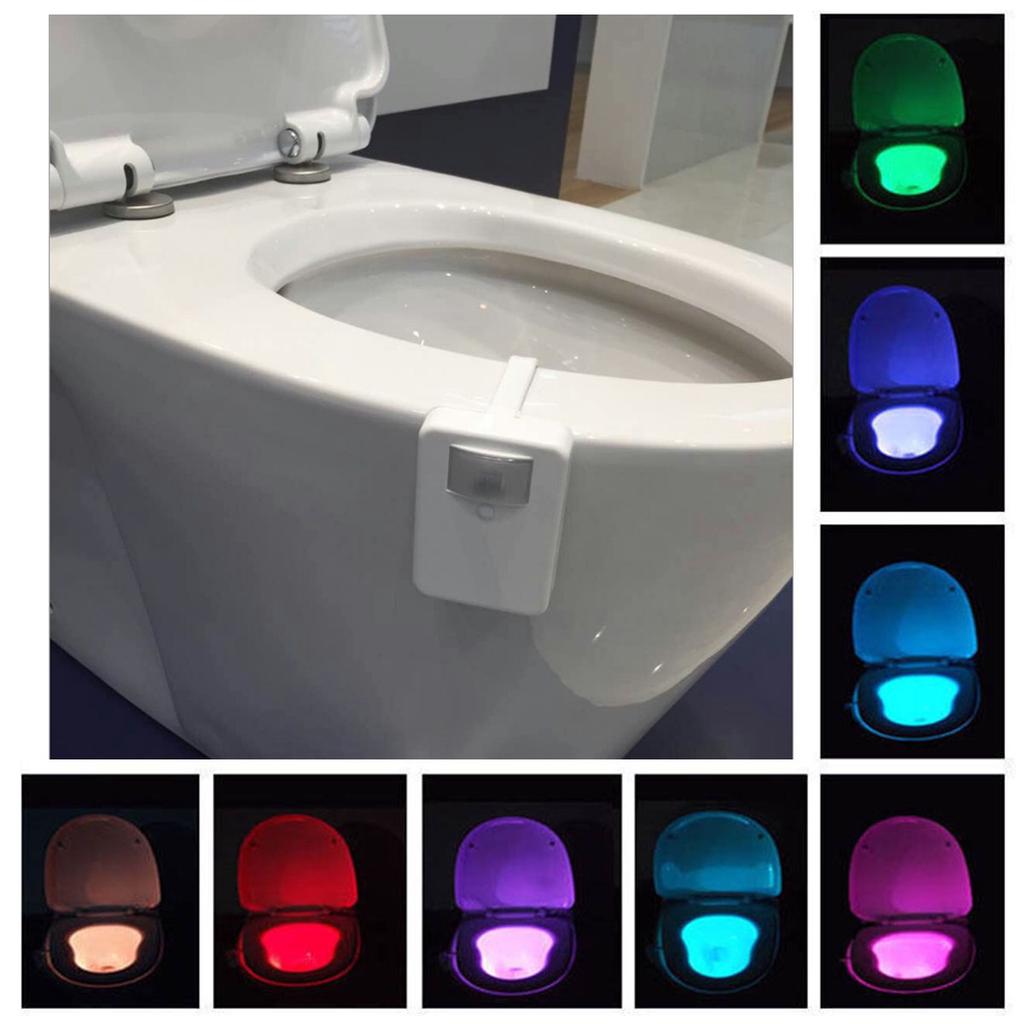16 Colors Change Large Angle Intelligent Sensor Toilet Lamp for Lighting