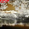 5D DIY Diamond Painting Winter Full Drill Round Diamond Mosaic Landscape Picture