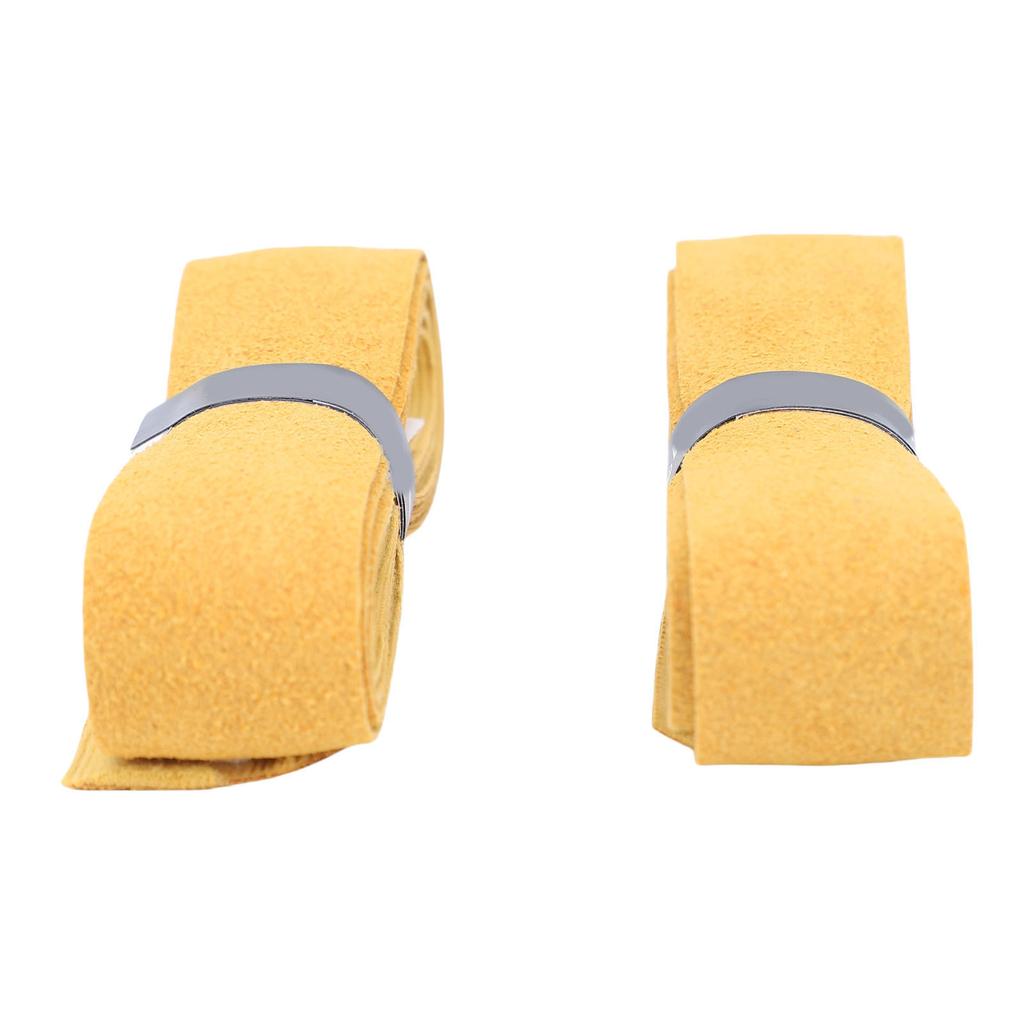 2 шт. Кожаная лента для обмотки ручки теннисной ракетки, противоскользящая, для рукоятки удочки, повязка на голову от пота, эргономичная накладка на ручку ракетки