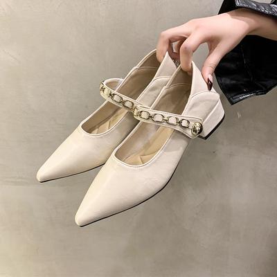 2025 каблуки женские с острым носком босоножки на каблуке для вечеринки босоножки на каблуке для вечеринки высококачественные плоские туфли на низком каблуке с пряжкой на ремне для женщин