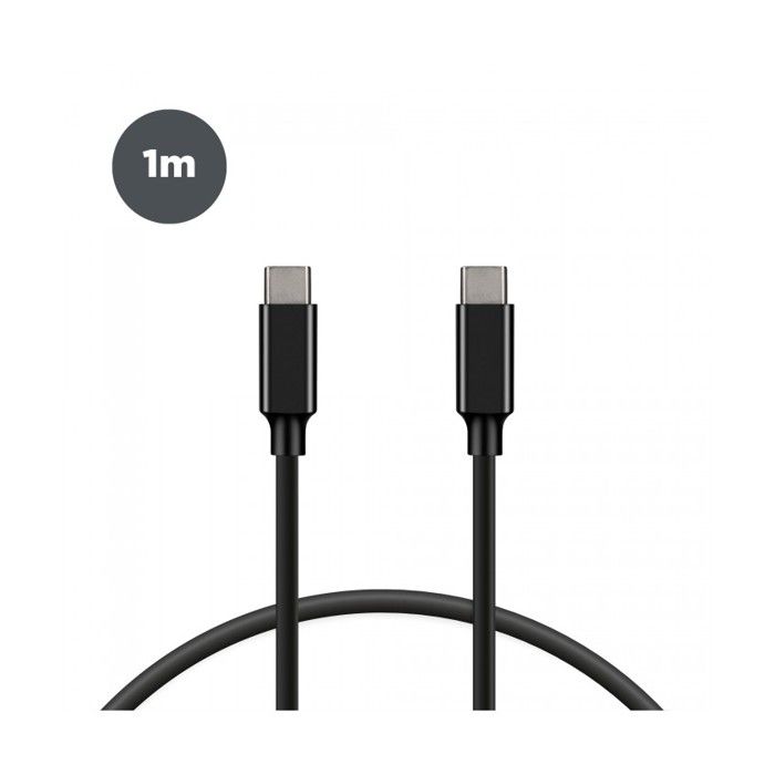 Câble de Données/Recharge - KSIX - USB C 100W - Noir - Compatibilité USB-C - Interface USB-C