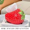 Cute Strawberry Tissue Box Large Capacity Tissue Dispenser Paper Towel Case Entrance Countertop