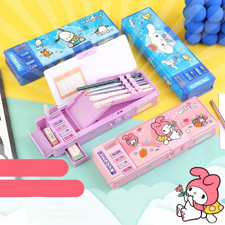 Convenient Stylish Kids Magnetic Plastic Pencil Case Case
