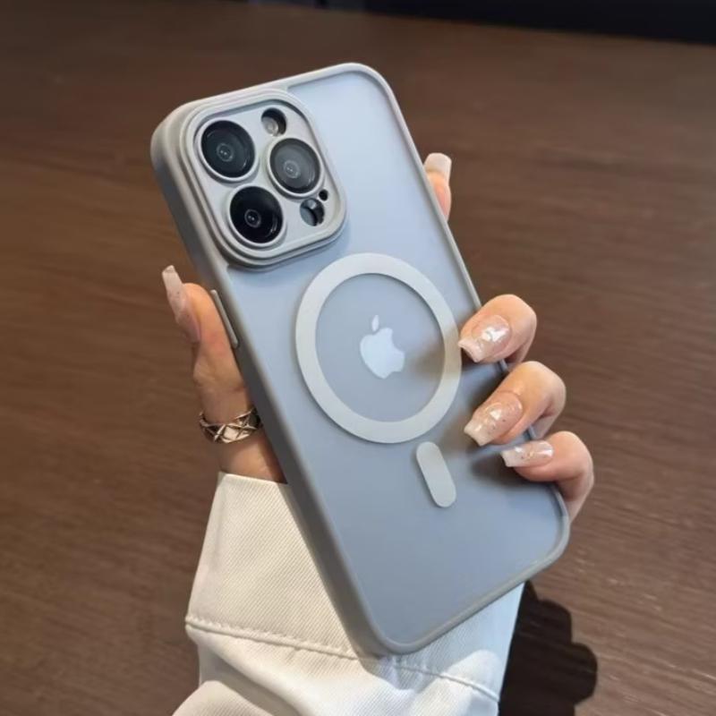 Роскошный Матовый Бронированный Чехол Для Magsafe Магнитной Беспроводной Зарядки Для 11 12 13 14 15 16 17 Air Pro Max Plus Ударопрочный Чехол