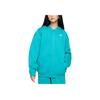 Nike Спортивная толстовка с капюшоном на молнии оверсайз Club Fleece Детские топы Кактусово-зеленый Белый FD2931345