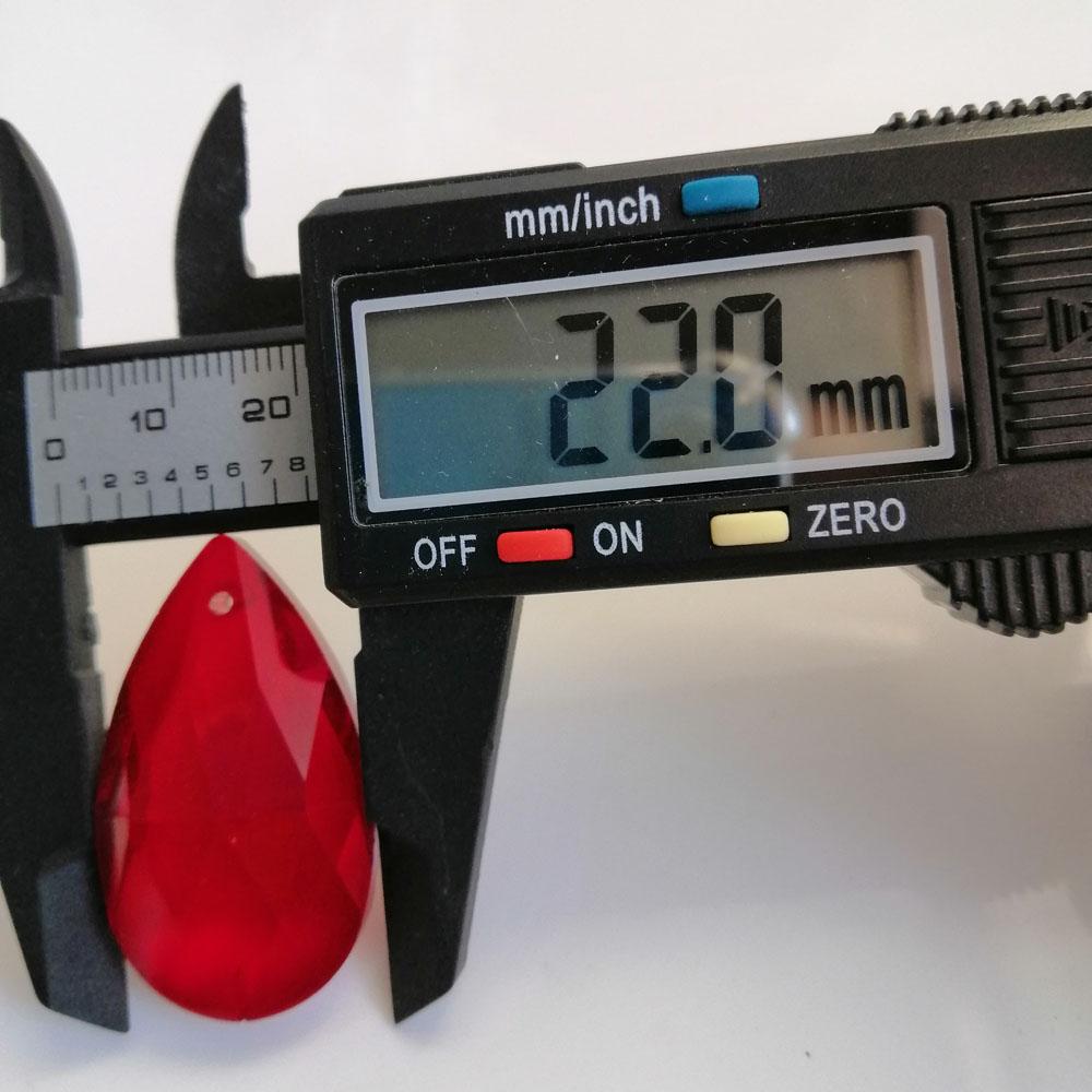 D5 5Pcs DIY Crystal 38mm Waterdrop Colorful Faceted Pendant Prism Chandelier Party Wedding Curtain Christmas Hanging Ornaments