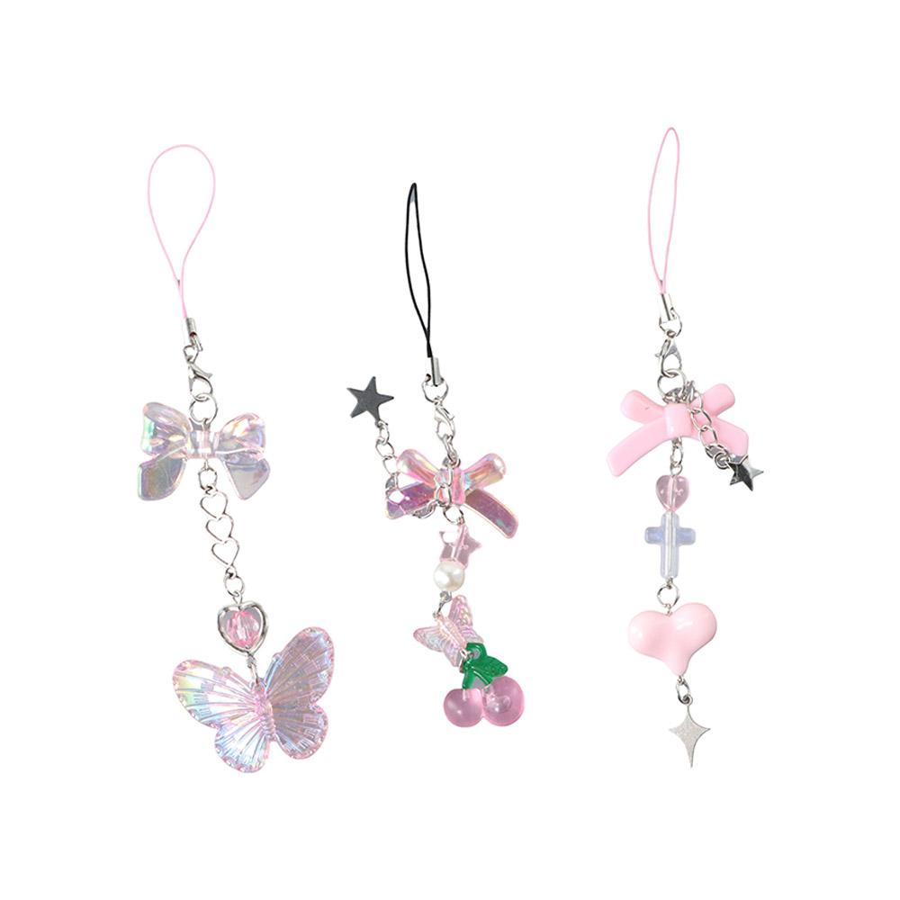 Bag Charms Hanging Chain Sweet Love Mobile Lanyard Cellphone Strap Mobile Phone Strap Phone Pendant