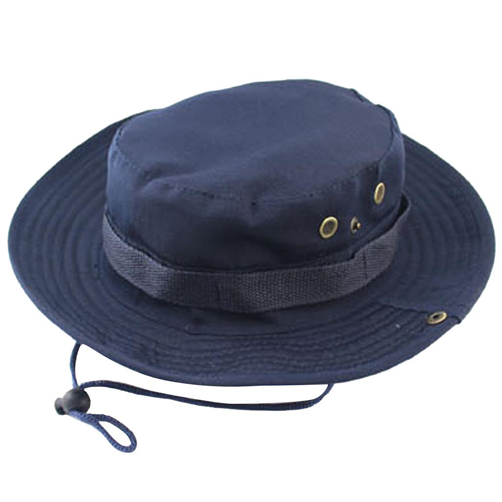 Men's And Women's Outdoor Camping Solid Color Travel Fisherman Sunscreen Hat
