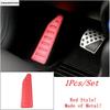 Car Left Foot Rest Pedal Footrest Non-Slip Pad Panel Protection Cover Trim For Jeep Renegade 2015 -  Red Silver Accessories