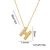 Fashion 26 Bubble Letter Initial Pendant18k Gold Plated Micropaved Full Zirconia Stone Chain Couple Necklace Women Jewelry
