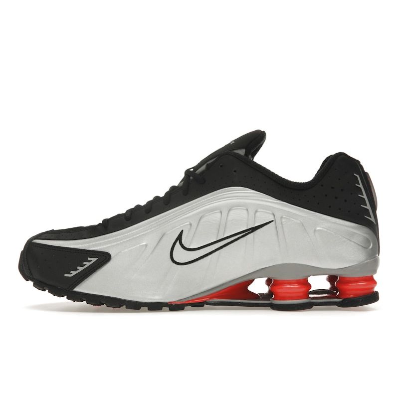 Nike Shox R4 OG Orange Twist Unisex Sneakers Silver Black Metallic-Silver HQ1988-002