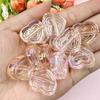 High Quality Creative  Handmade Material DIY Making Accessories Spacer Loose Beads 12Pcs 23.9mm*20.8mm with Hole 6 Colors Acrylic Peach Heart