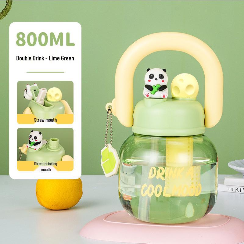Summer Celebrity Large Capacity Insulated Tumbler - Cartoon Ice Buster Straw Cup for Kids