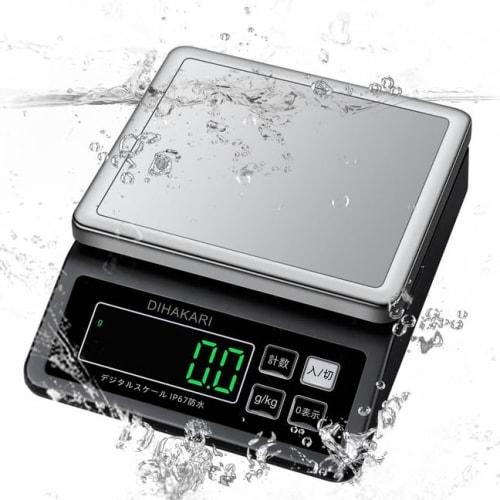DIHAKARI (Di Scale) Washable Kitchen Scale, IP67 Waterproof, Fully Washable, 0.1g Increments, 5kg Capacity, Digital Scale, Submersible, 304 Stainless