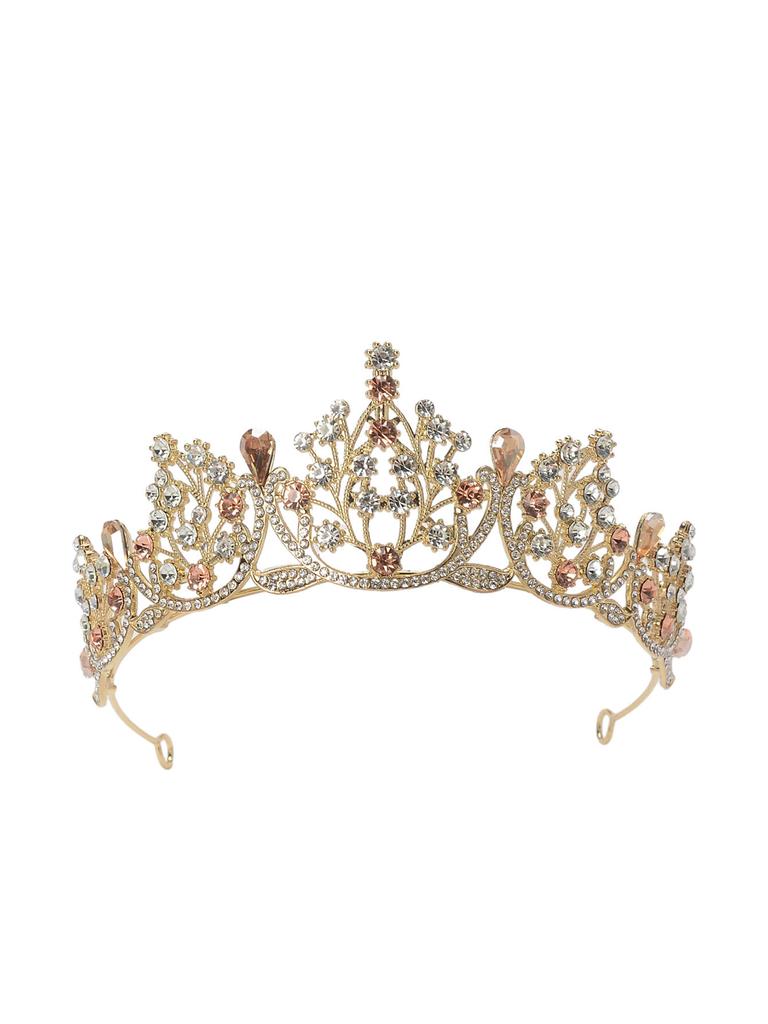 Baroque Style Retro Princess Super Fairy Alloy Rhinestone Jewelry Headdress Crown Bride Wedding Wedding Dress Accessories