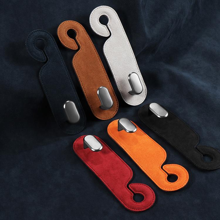 Luxury Suede Car Seat Back Storage Artifact Pendant Interior Single Durable Hook Holder