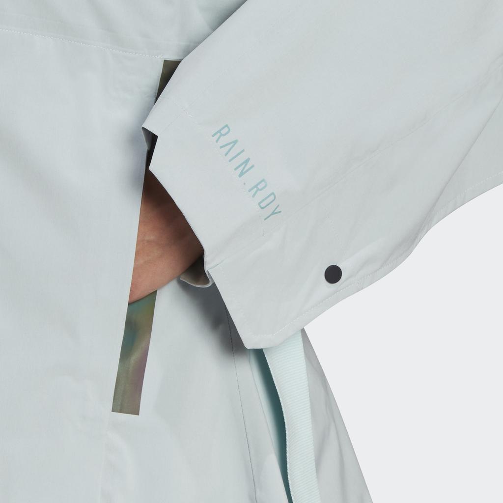 Adidas Длинная куртка с принтом логотипа и цветными блоками, женская куртка зеленого цвета GP3104