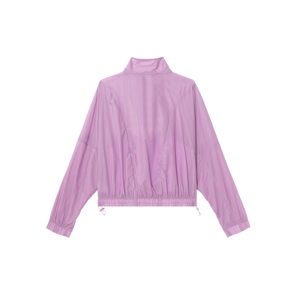 Nike Однотонная женская куртка с воротником-стойкой и длинными рукавами, фиолетовая DX0289-532