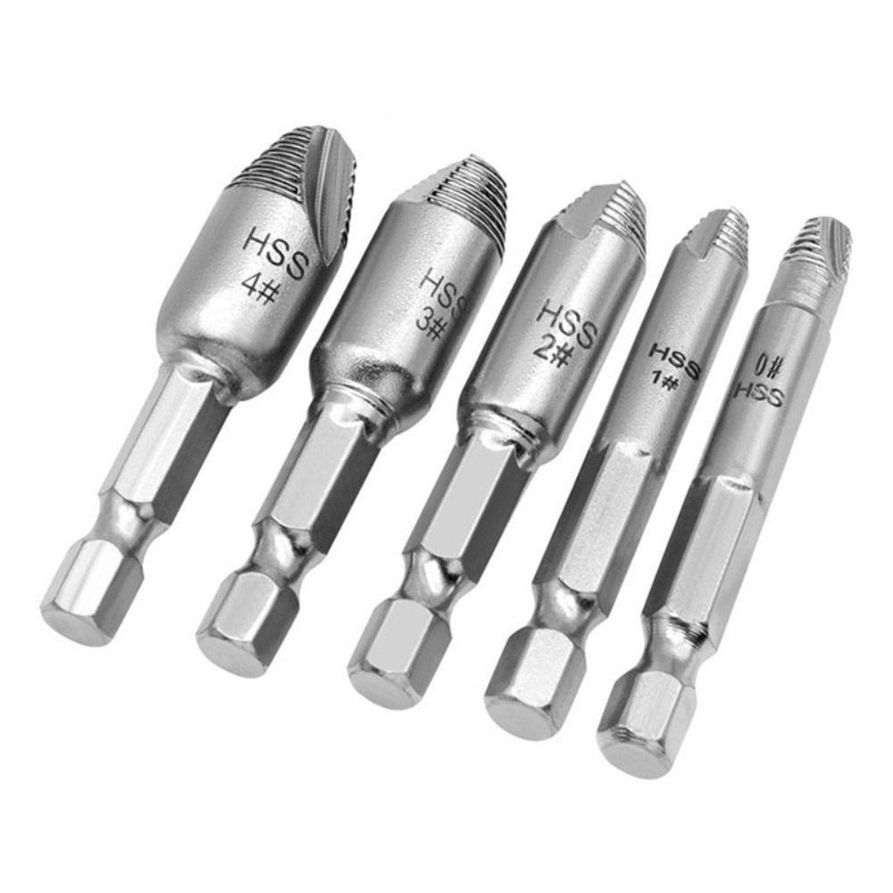 5 шт./компл. Инструмент для удаления резьбовых болтов, высокая твердость, инструменты для сноса, поврежденный экстрактор винтов, домашний инструмент «сделай сам»