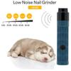 Electric Dog Nail Clippers Pet Claws Cutter Grinders Tools With LED Light Cat Paws Nail Grooming Trimmer Cleaning Supplies