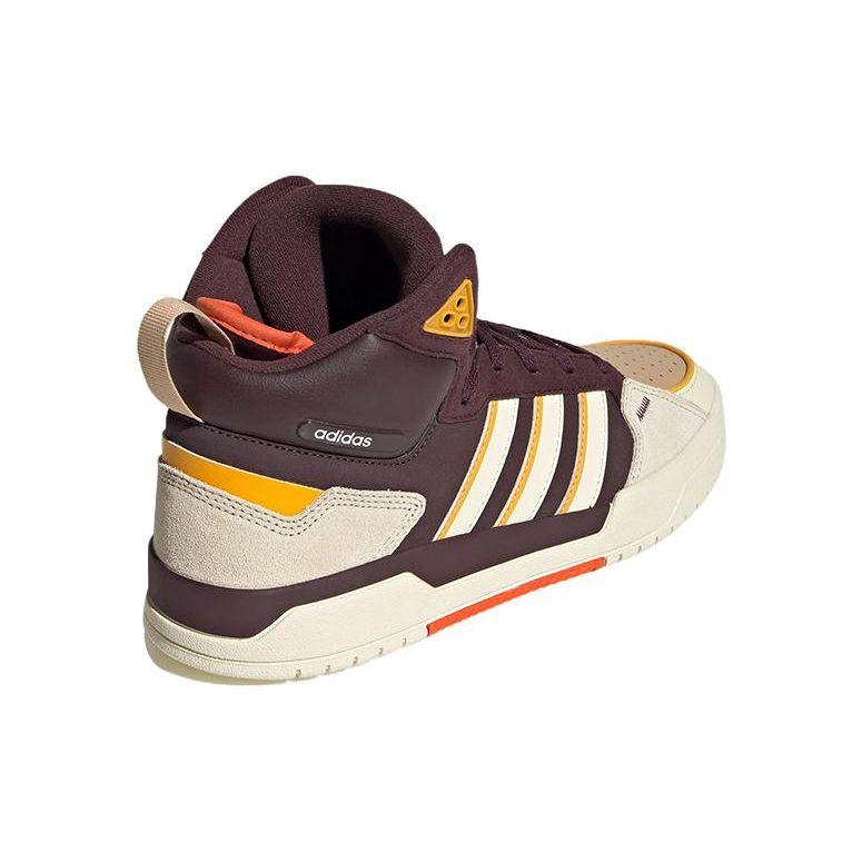 adidas Neo 100Дб Модные Повседневные Кеды Средней Высоты для Скейтбординга Унисекс Бежевый Коричневый GY4789
