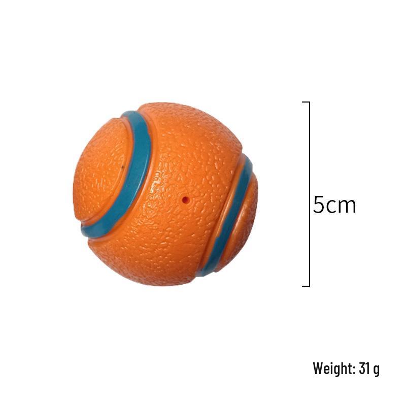 Elastic Bite-Resistant Squeaky Dog Toy Ball - Durable, Interactive Boredom Relief and Teething Training Tennis Ball for Pets