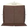 Pop Up Gazebo Tent Pop-Up Screen Tent 4 Sided Canopy Sun Shelter Brown