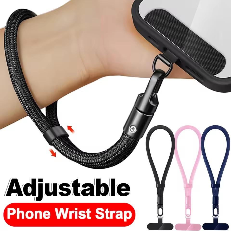 Short Phone Wrist Straps Lanyard with Tether Tabs Adjustable Cellphone Hanging Cord Clip for IPhone Samsung Xiaomi Google 6