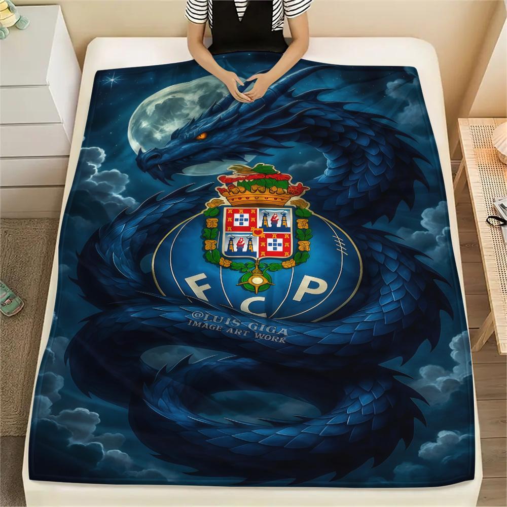 Football logo Print FlAannel Blanket, High quality Comfortable for All Seasons, Home Decor, Warmth and Comfort