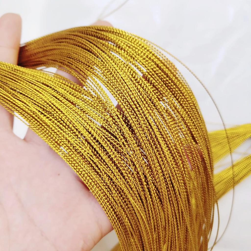 Wholesale Gold Silver Thread Gift Wrap Strings for Christmas Balls Pendents Ropes DIY Jewelry Making Price Tags Hanging Threads