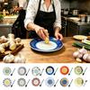Fresh Fruit Puree Tool Ceramic Garlic Ginger Grater, 2-in-1 Manual Shredder Plate for Kitchen Cooking, Flat Spice Chopper Base Easy-Clean And