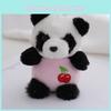 Charming Panda Stuffed Animal Keychain Kids Backpack Accessory Plush Toy