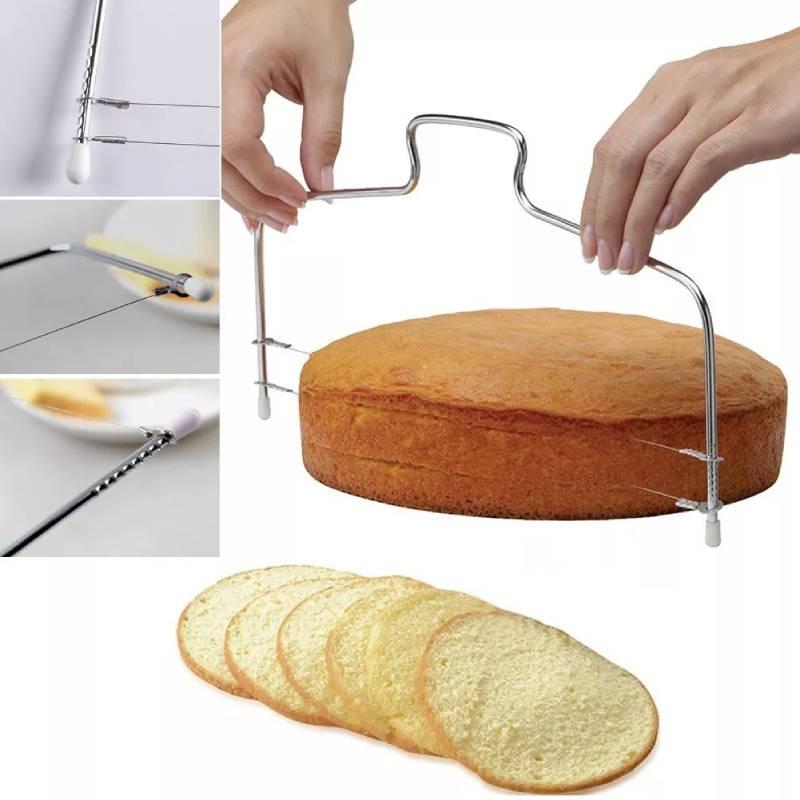 Cake Bread Slicer Cutter Wire Line Cutting Kitchen Decor Baking Tool Leveller
