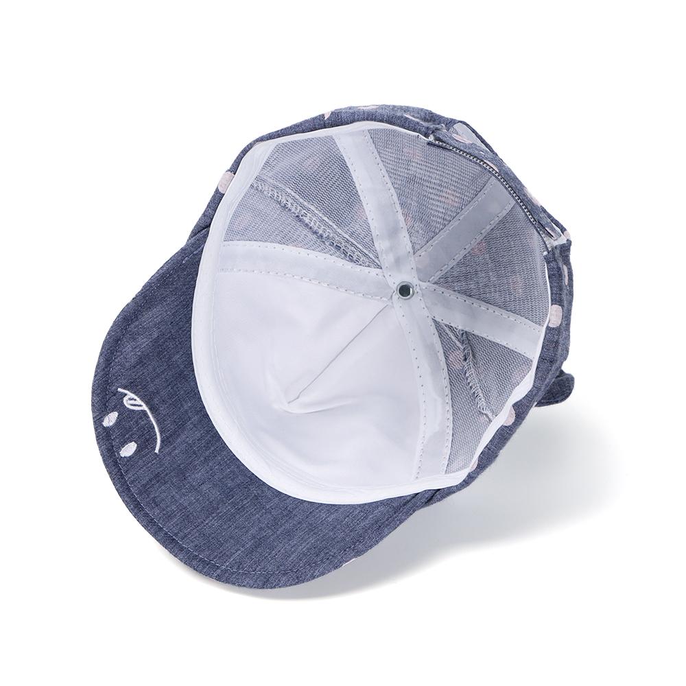 Бейсбольная кепка для девочек и мальчиков от 6 до 24 месяцев, кепка с заячьими ушками, пляжная кепка в горошек, детская солнцезащитная кепка