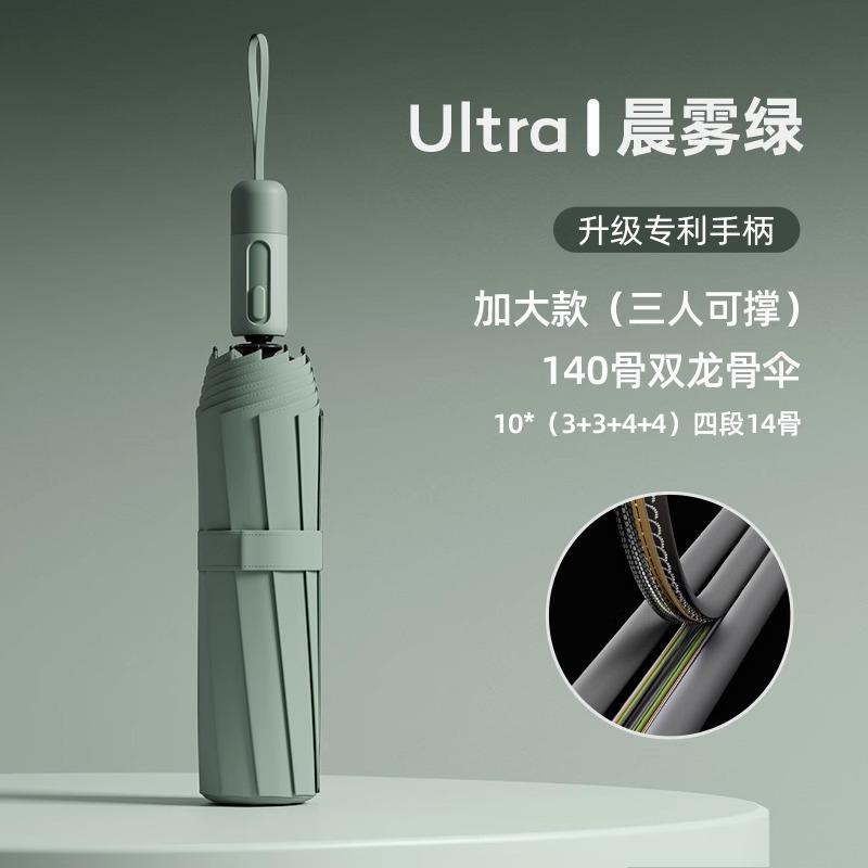 Зонт автоматический зонт от солнца и дождя женский увеличенный утолщенный и усиленный дождевик складной зонт большой двойной зонт