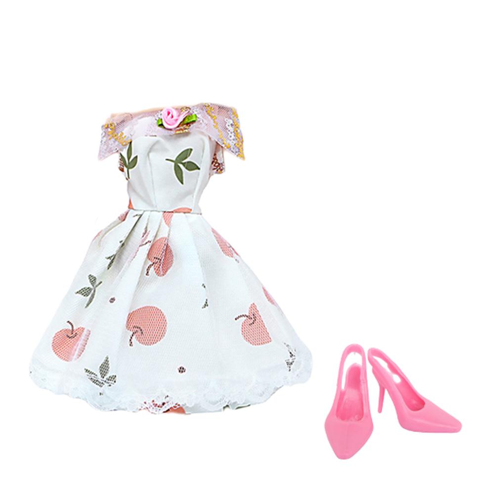 Модное платье для куклы 30 см 11,5'' Наряд для куклы-девочки Топ и брюки с туфлями на высоком каблуке Сапоги Детская игра Подарок Аксессуары Игрушка
