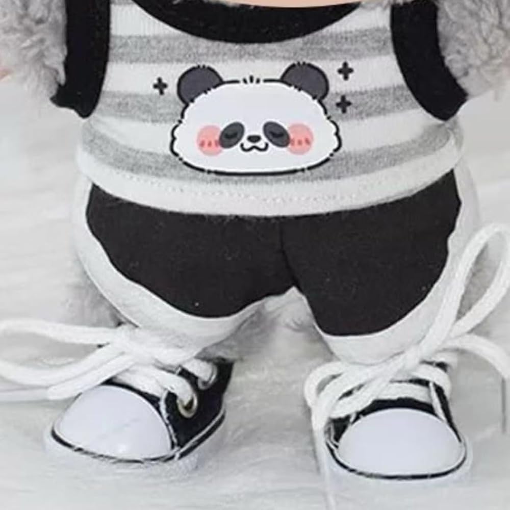 Одежда для кукол Ruokey 15см/17см Милый наряд-костюм для плюшевых игрушек Аксессуары Розовые холщовые туфли
