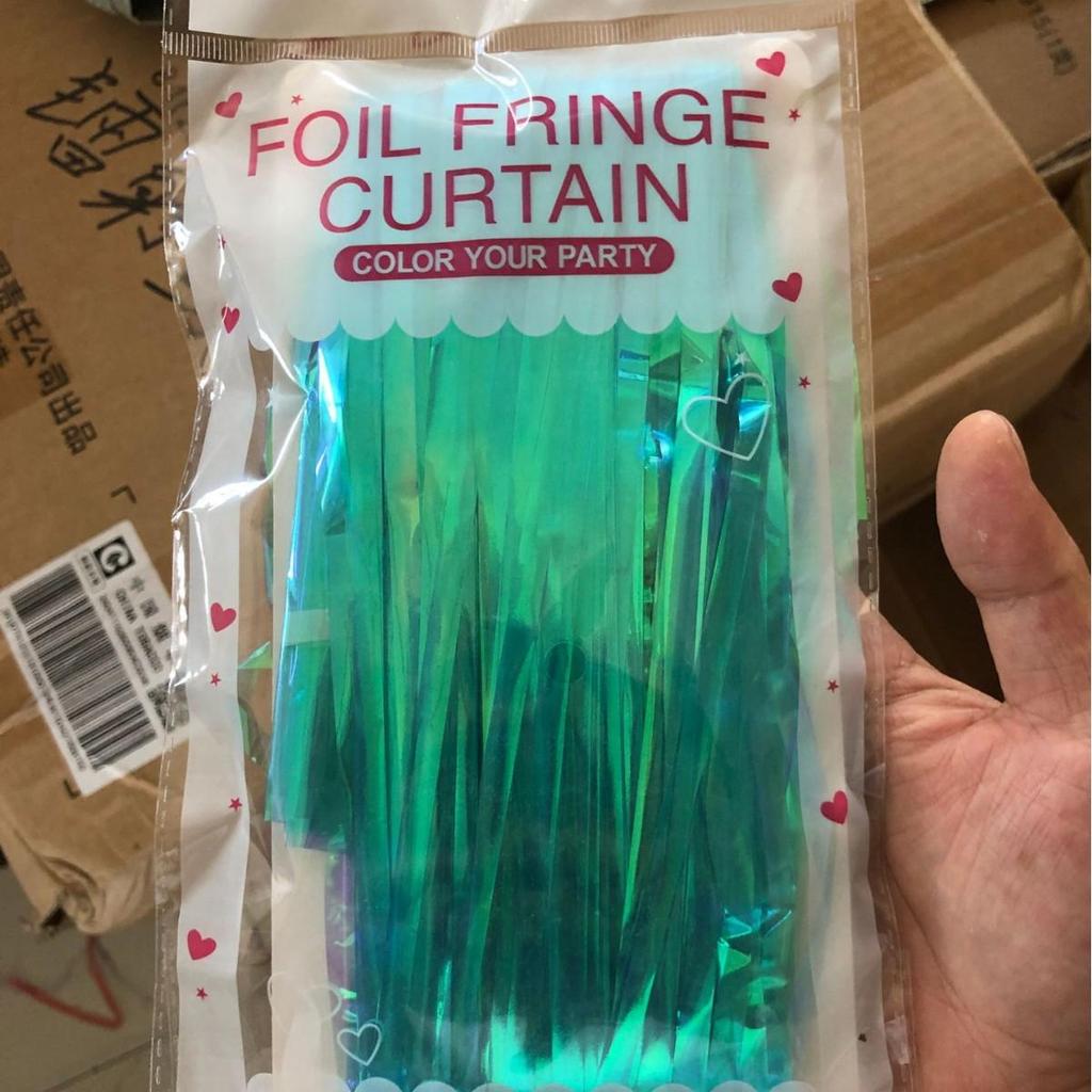 Цветной Дождь из Конфет Шелковая Занавеска - 1x2м Прозрачный Фон для Рождества, Хэллоуина, Дня Рождения, Декораций для Сцены и Мероприятий