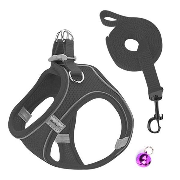Dingdongpet Pet комплект вентиляционных ремней из сетки, черный