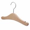 Lepok Wooden Hangers, Natural, Baby Clothes Hangers, Pack of 10